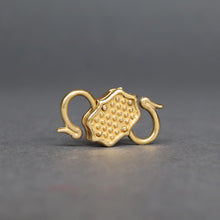 Load image into Gallery viewer, Handmade double-ended padlock connector in bronze
