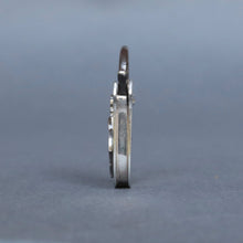 Load image into Gallery viewer, Silver padlock with diamond anchor applique