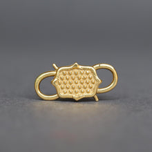 Load image into Gallery viewer, Handmade double ended padlock chain connector made by Jessica Kagan Cushman in bronze.