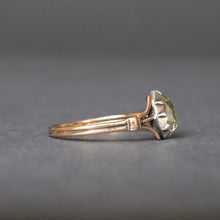 Load image into Gallery viewer, Antique Georgian rose cut diamond (0.35ct) ring in 14ct gold