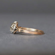 Load image into Gallery viewer, Antique Georgian rose cut diamond (0.35ct) ring in 14ct gold