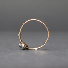 Load image into Gallery viewer, Antique Georgian rose cut diamond (0.35ct) ring in 14ct gold