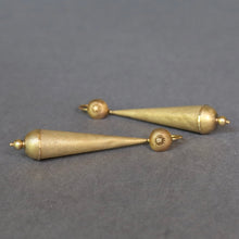 Load image into Gallery viewer, Antique Victorian day-to-night dormeuse earrings in 14ct gold