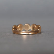 Load image into Gallery viewer, Antique Georgian era five stone garnet ring in 9ct gold