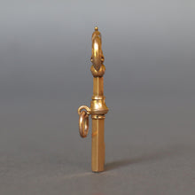 Load image into Gallery viewer, Antique Victorian era serpent watch key pendant in 18ct gold