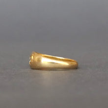 Load image into Gallery viewer, Antique Edwardian diamond gypsy ring with star setting in 18ct gold