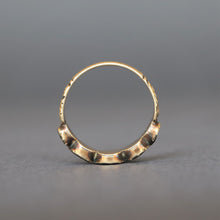 Load image into Gallery viewer, Antique Georgian era five stone garnet ring in 14ct gold