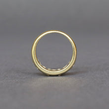 Load image into Gallery viewer, Vintage heavy stacking band with mixed cut diamonds