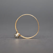 Load image into Gallery viewer, Antique Victorian diamond (0.3ct) engagement ring in 15ct gold