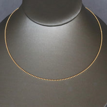 Load image into Gallery viewer, Vintage ball link necklace by Italian jewellery maker Pomellato in 18ct yellow gold. 18k ball chain necklace. Signed ball chain necklace.