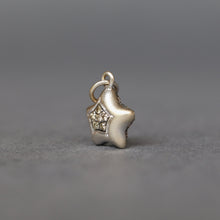 Load image into Gallery viewer, Starfish pendant with champagne diamonds in 18ct white gold