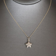 Load image into Gallery viewer, Starfish pendant with champagne diamonds in 18ct white gold