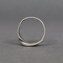 Load image into Gallery viewer, Antique Victorian era coiled snake ring in sterling silver