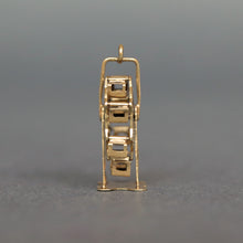 Load image into Gallery viewer, Vintage ferris wheel spinning charm in 14ct gold