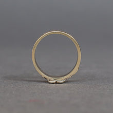Load image into Gallery viewer, Antique Victorian era faith, hope & charity stacking band in 9ct gold