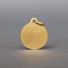 Load image into Gallery viewer, Vintage Augis 'love token' pendant with diamond & rubies in 18ct gold