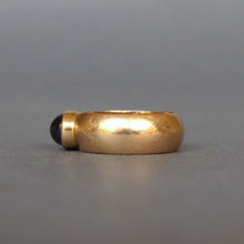 Load image into Gallery viewer, Antique Edwardian era amethyst stacking ring in 18ct gold