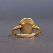 Load image into Gallery viewer, Antique Georgian mourning ring with marble cameo & amethysts in 18ct gold