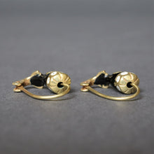 Load image into Gallery viewer, Vintage enamel blackamoor figural drop earrings in 14ct gold