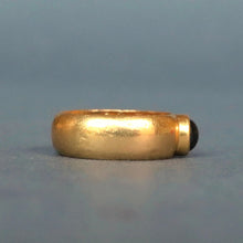 Load image into Gallery viewer, Antique Edwardian era cabochon tourmaline ring in 23ct gold