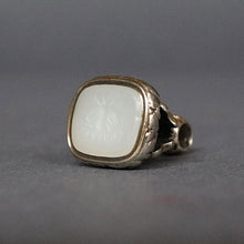 Load image into Gallery viewer, Antique Georgian era intaglio fob with rebus 'Be Constant'