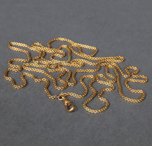 Load image into Gallery viewer, Antique pinchbeck belcher link long guard chain (57" / 144cm)