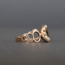 Load image into Gallery viewer, Antique Georgian mourning ring inscribed 'He was loved' in 9ct gold