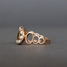 Load image into Gallery viewer, Antique Georgian mourning ring inscribed 'He was loved' in 9ct gold