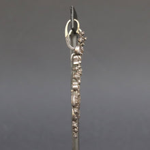 Load image into Gallery viewer, Antique Catalan 'herring' drop earrings with diamonds & silver