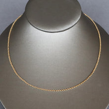 Load image into Gallery viewer, Antique gold chain. Antique belcher link chain. Belcher link chain. Gold belcher link chain. Mid-length gold chain. Gold chain with safety clasp. Fine gold chain.