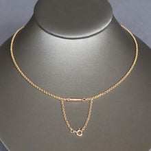 Load image into Gallery viewer, Antique belcher link chain in 9ct gold (19"/48cm)