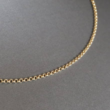 Load image into Gallery viewer, Antique belcher link chain in 9ct gold (19"/48cm)
