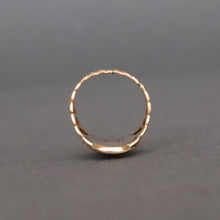 Load image into Gallery viewer, Antique Georgian era enamel ring with hairwork in 18ct gold