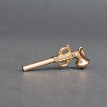 Load image into Gallery viewer, Antique Victorian telescopic pencil pistol pendant in 9ct gold