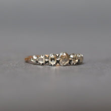 Load image into Gallery viewer, Antique Georgian era half hoop diamond rivière ring in 18ct gold