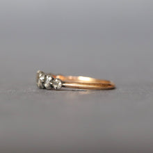 Load image into Gallery viewer, Antique Georgian era half hoop diamond rivière ring in 18ct gold