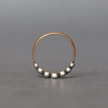 Load image into Gallery viewer, Antique Georgian era half hoop diamond rivière ring in 18ct gold
