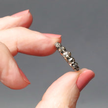 Load image into Gallery viewer, Antique Georgian era half hoop diamond rivière ring in 18ct gold