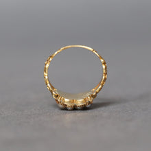 Load image into Gallery viewer, Antique Georgian era mourning pinky ring with enamel in 18ct gold