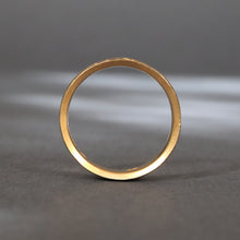 Load image into Gallery viewer, Antique Victorian era wedding band with engraving in 18ct gold