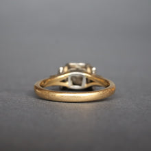 Load image into Gallery viewer, Vintage Art Deco diamond (0.4ct) solitaire ring in platinum & 18ct gold