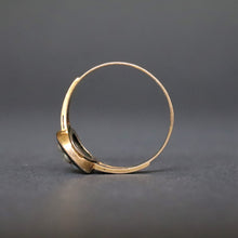 Load image into Gallery viewer, Antique Victorian era pearl & black enamel mourning ring in 15ct gold