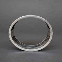 Load image into Gallery viewer, Antique Edwardian wide cuff with floral engraving in sterling silver