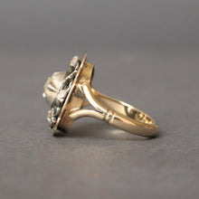 Load image into Gallery viewer, Antique Edwardian era Dutch diamond ring in 14ct gold & silver