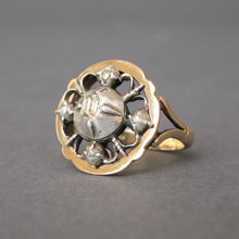 Load image into Gallery viewer, Antique Edwardian era Dutch diamond ring in 14ct gold & silver