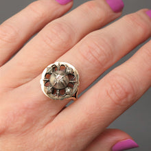 Load image into Gallery viewer, Edwardian diamond ring. Edwardian ring. Dutch diamond ring. Antique table cut diamond ring. Georgian ring. Antique ring. Georgian diamond ring. Georgian diamond ring. Georgian rose cut diamond ring. Antique diamond ring.