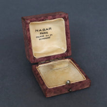 Load image into Gallery viewer, antique ring box French Nagar Paris velvet satin vintage jewelry jewellery engagement gift anniversary