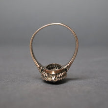 Load image into Gallery viewer, Antique cobblestone diamond navette ring with vermeil gold