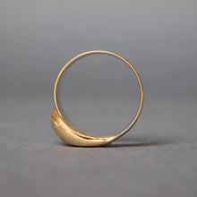 Load image into Gallery viewer, Antique Edwardian era snake ring with diamond in 18ct gold