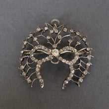 Load image into Gallery viewer, Antique Victorian era Saint Esprit converter pendant in silver & paste